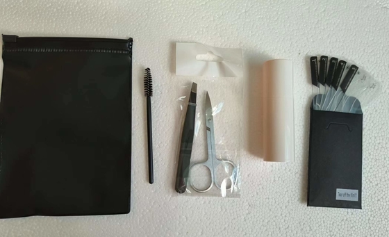 Logo Eyebrow Stamp Stencil Kit de encargo con las pinzas